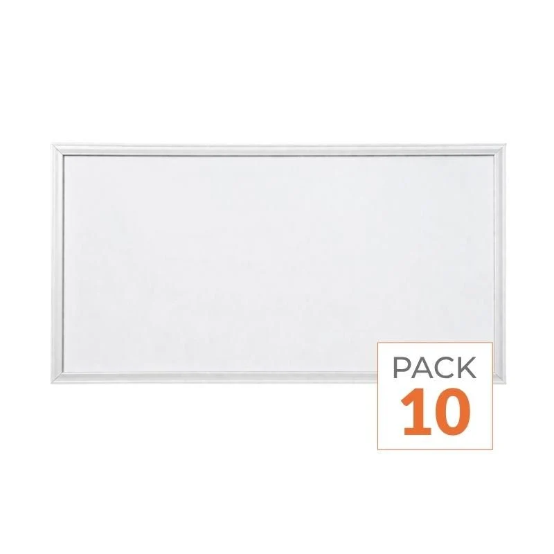 Pack de 10 - Panneau LED CCT 60x30cm BLANC 30W - 3000K/4000K/6000K