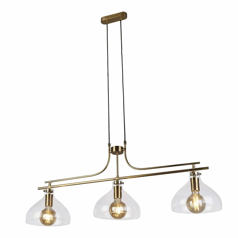 Suspension MARGARITA laiton 3 lampes