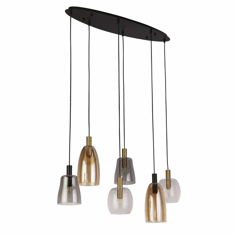 Suspension contemporaine DIVINE 6 lampes