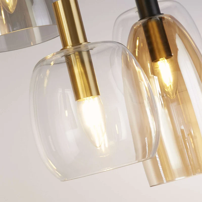 Suspension contemporaine DIVINE 6 lampes