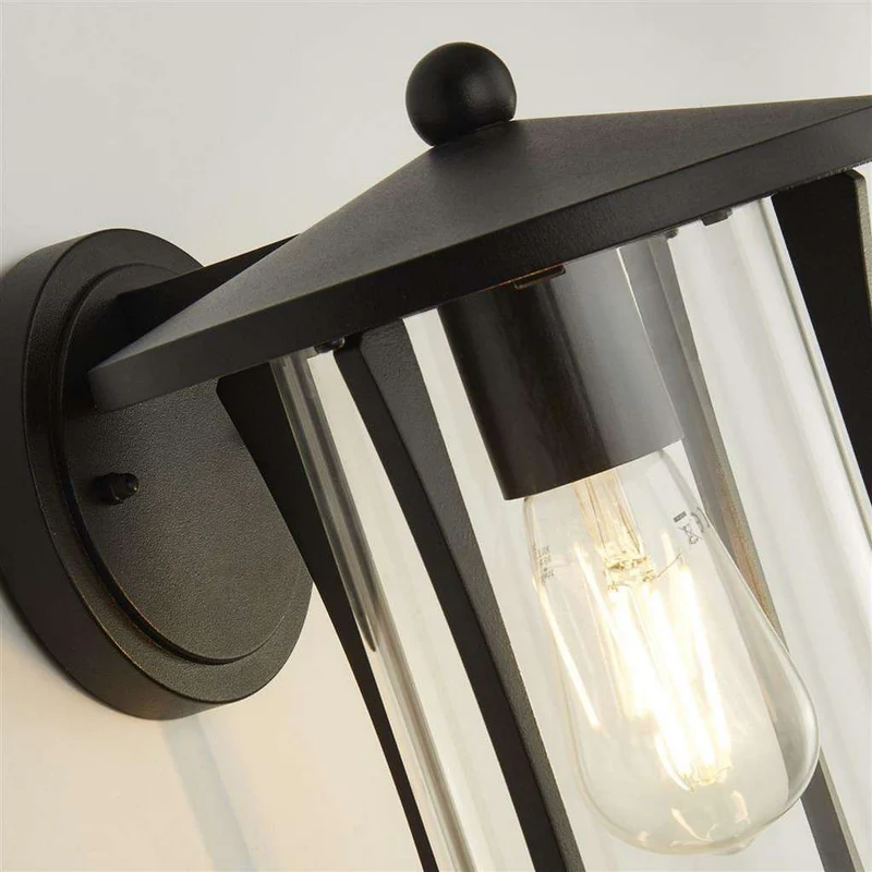 Applique extérieure PAGODA noire en aluminium - Design moderne