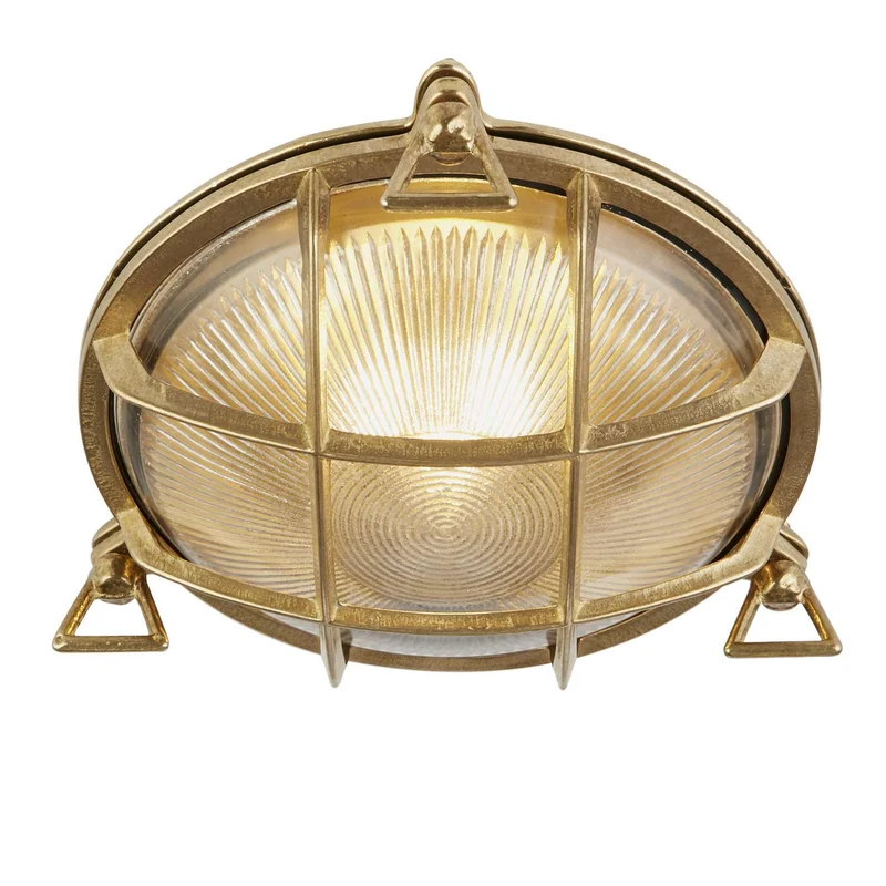 Applique extérieure BULKHEAD laiton ronde