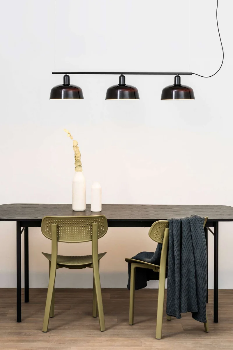 Suspension TATAWIN verre noir Ø 184 mm