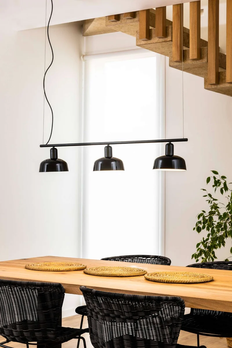 Suspension TATAWIN verre noir Ø 184 mm