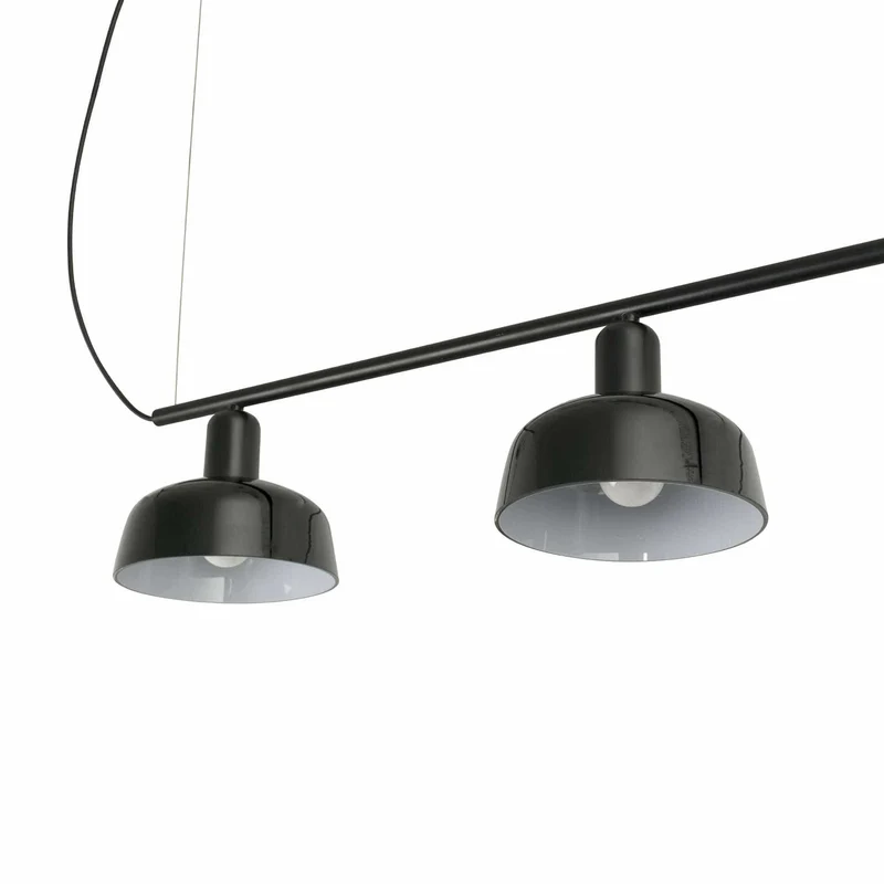 Suspension TATAWIN verre noir Ø 184 mm