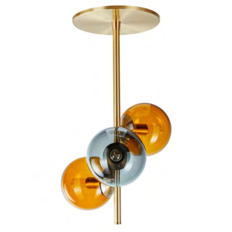 Plafonnier retro orange