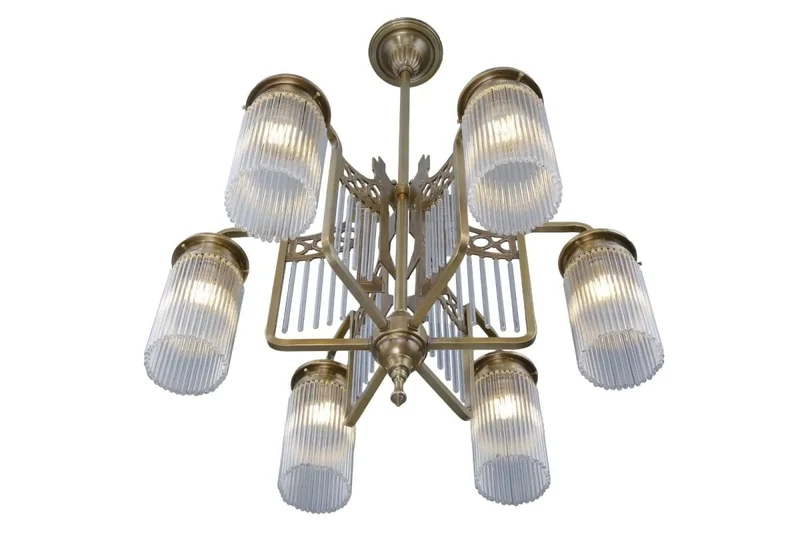Chandelier Laiton Annees 80