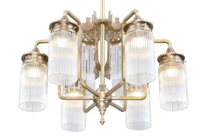 Chandelier Laiton Annees 80