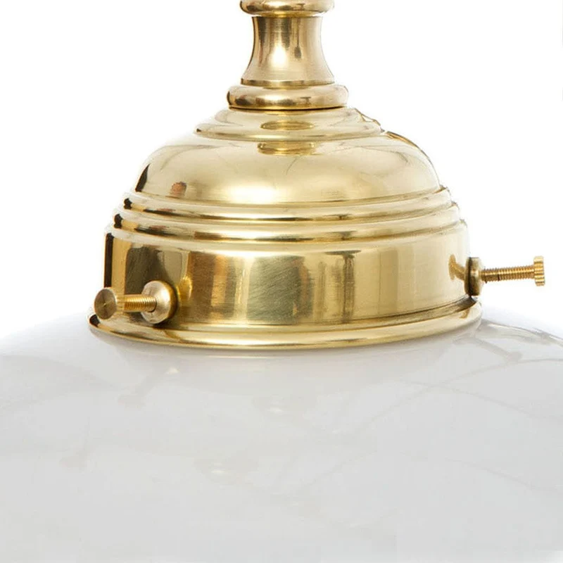 Plafonnier en Laiton Ancien Art Deco