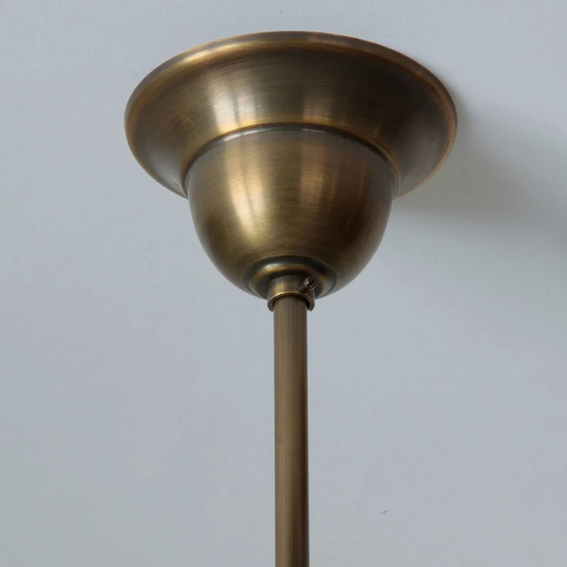 Plafonnier en Laiton Ancien Art Deco