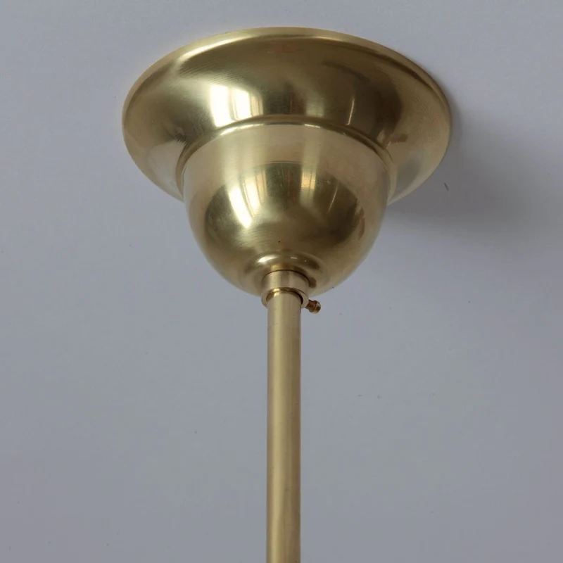 Plafonnier en Laiton Ancien Art Deco
