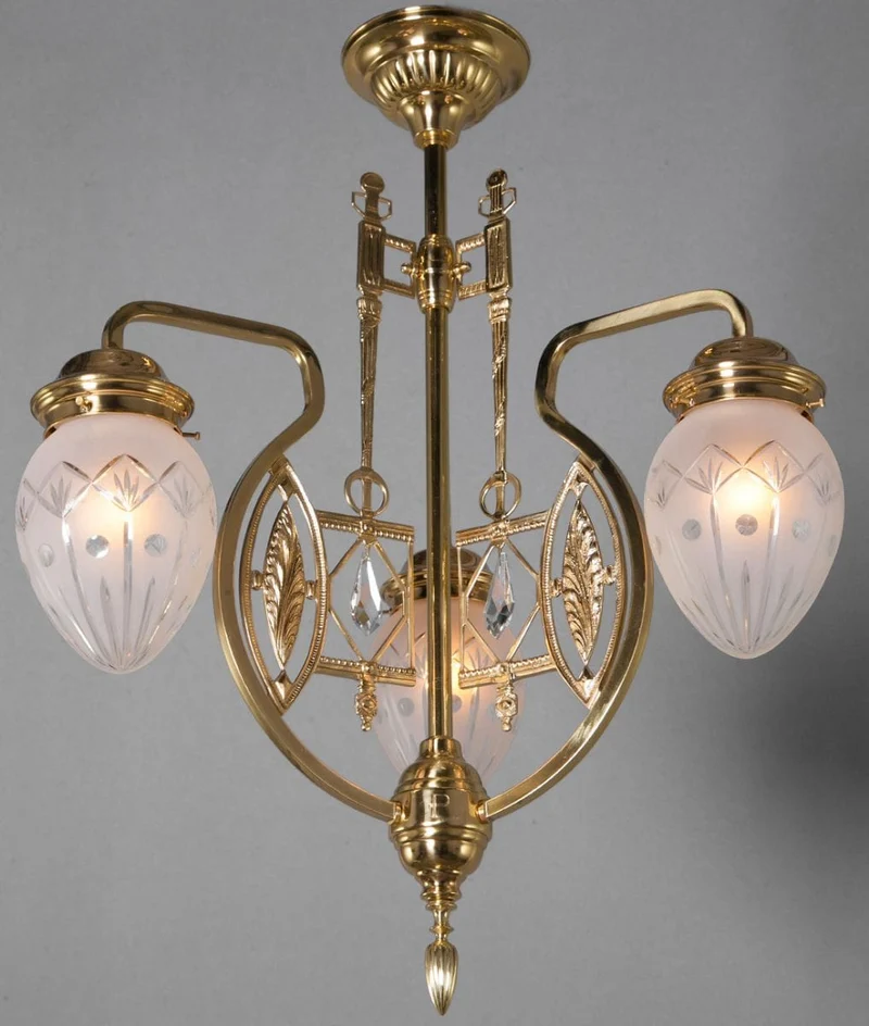 Plafonnier Ancien Art Deco