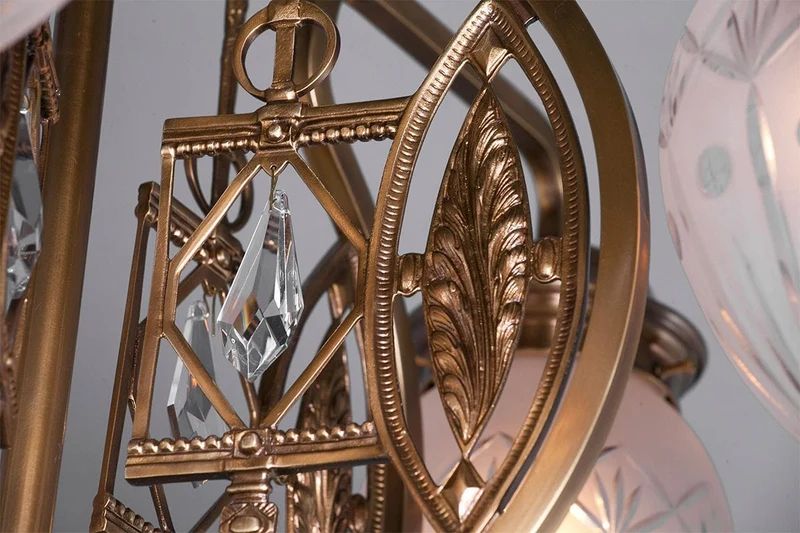 Chandelier Plafonnier Chrome Art Nouveau