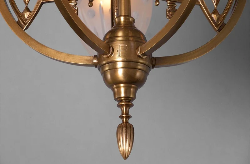 Chandelier Plafonnier Chrome Art Nouveau