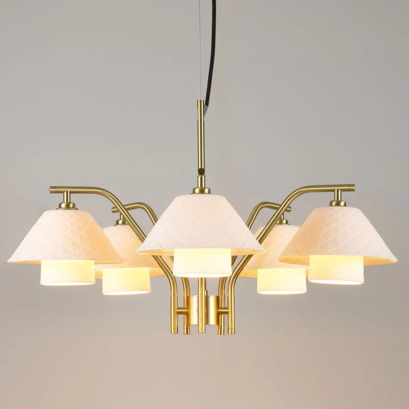 Chandelier Cuisine Laiton