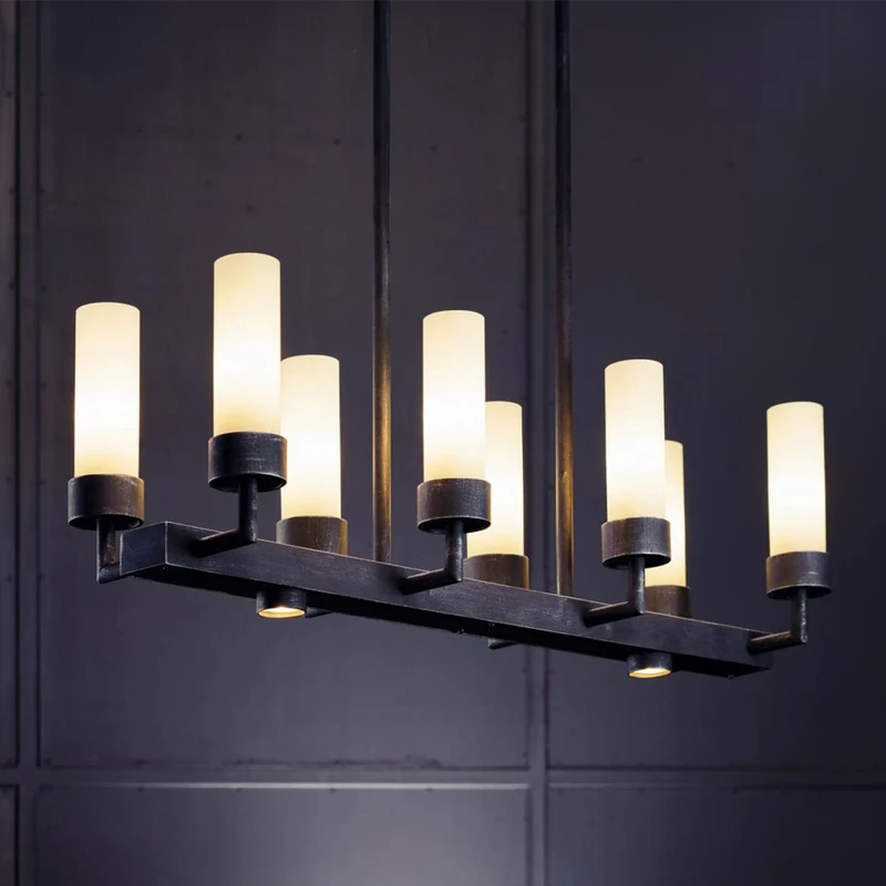 Luminaire forge noir