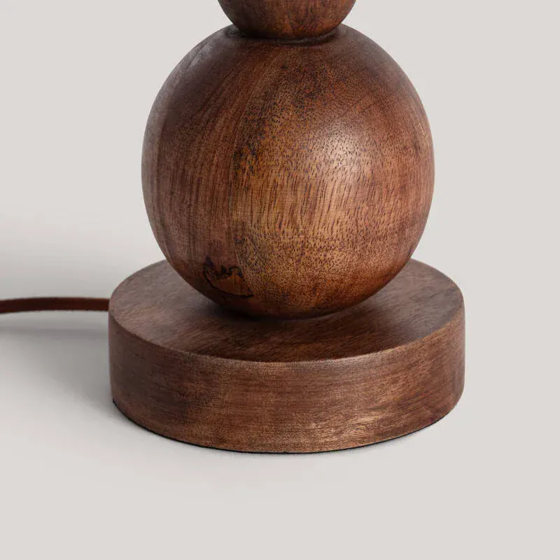 Lampe à Poser Bois Naturel