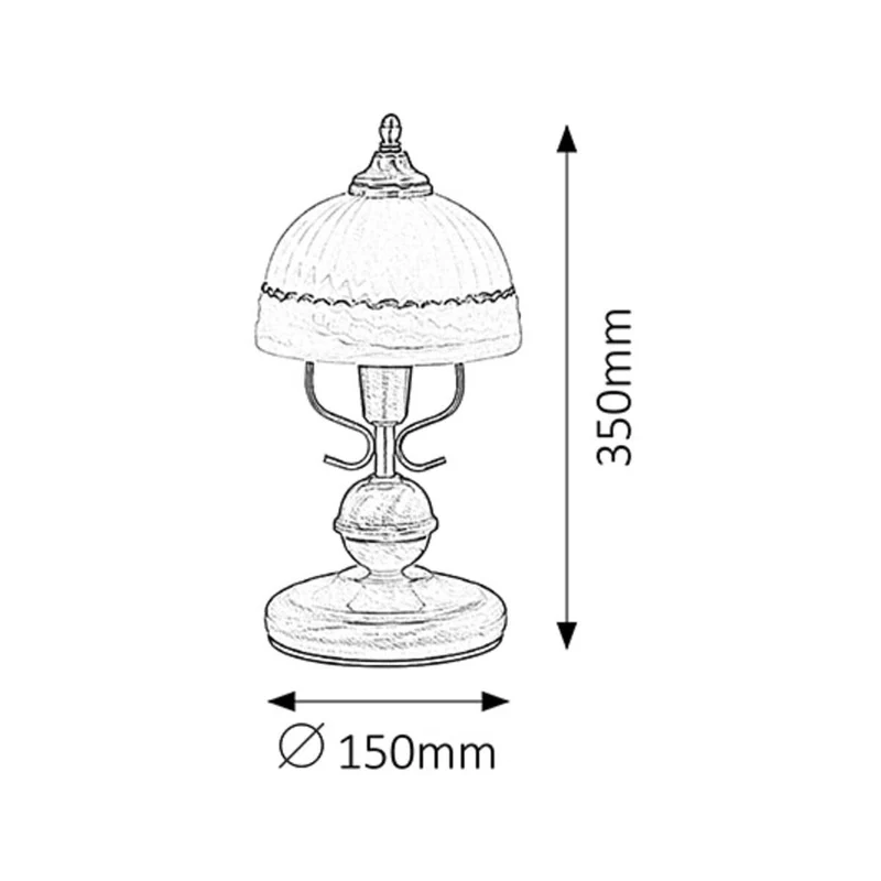 Lampe de chevet ancienne en laiton