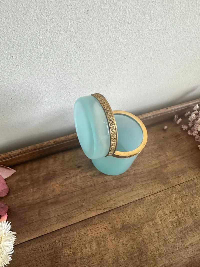 Pot en opaline bleue de Murano