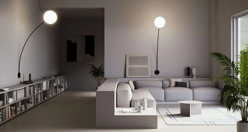 Applique lampe arc
