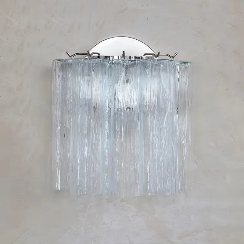 Applique murale rose en verre