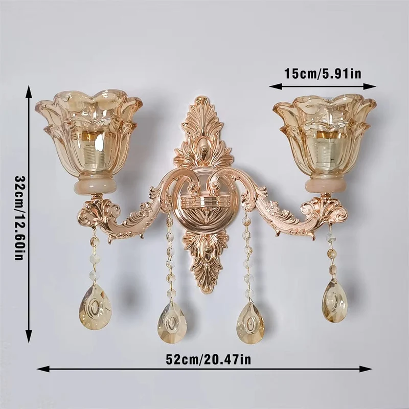 Applique en chandelier cristal