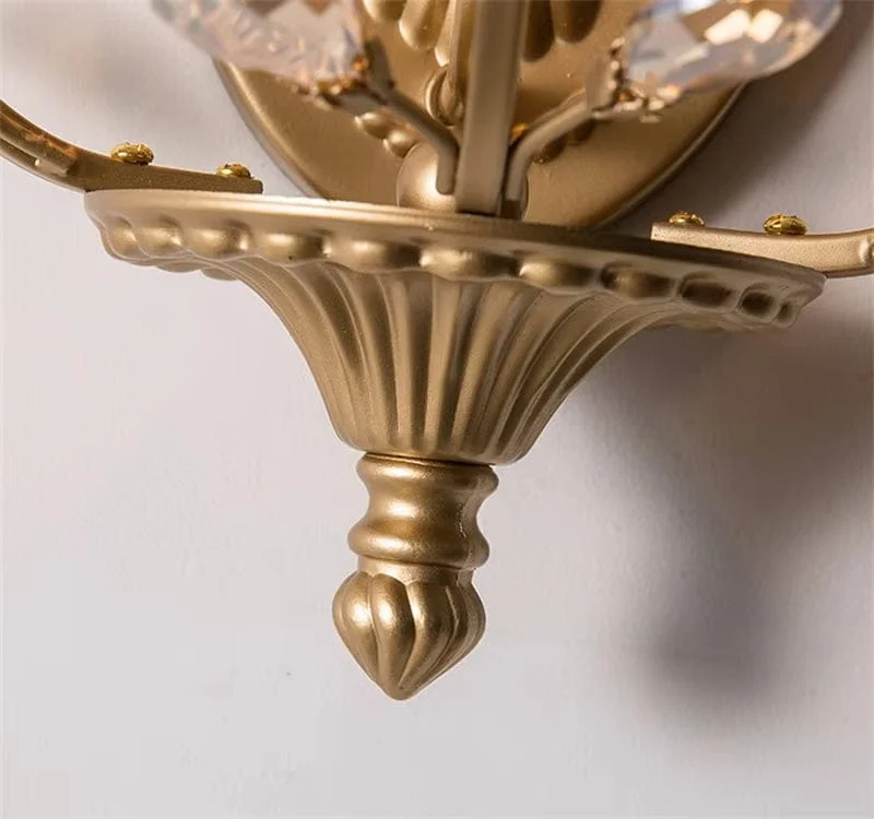Applique feuille de cristal