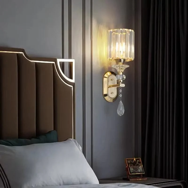 Applique en verre pour lit