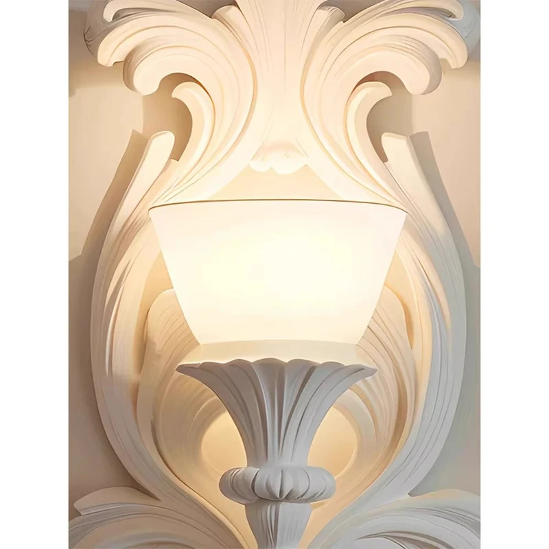 Applique blanche vintage