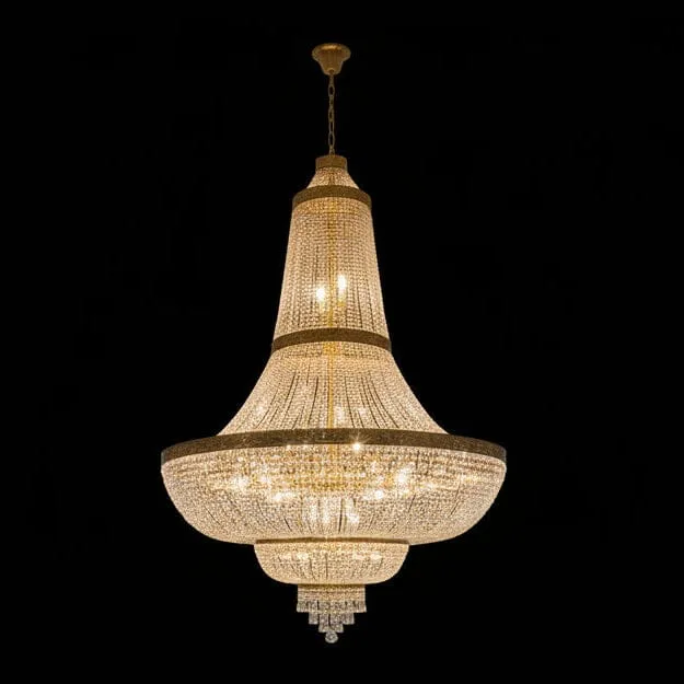 Lustre Chandelier en Cristal pour Grandes Salles
