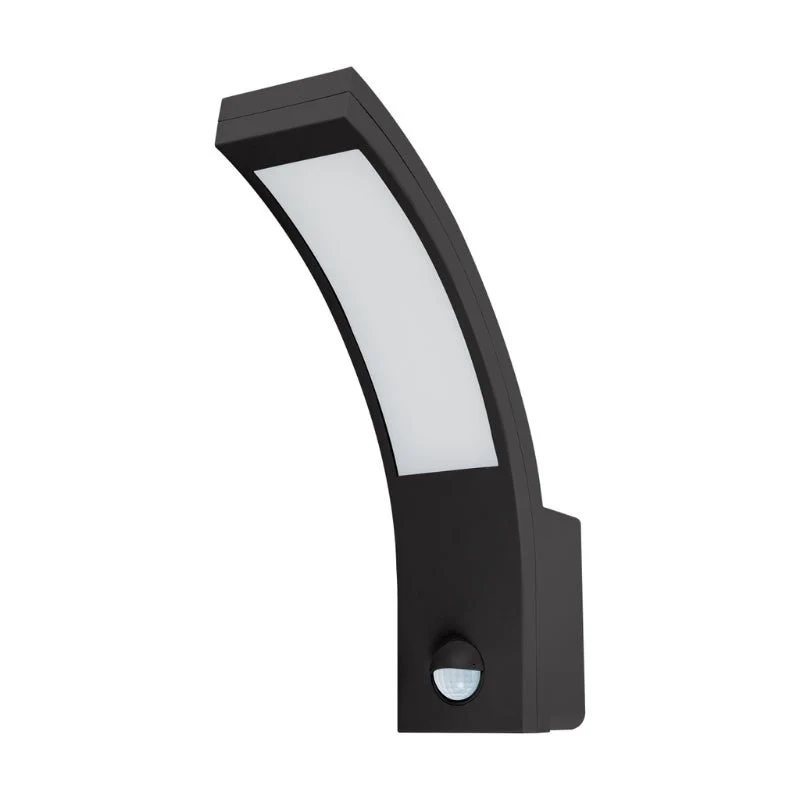 Applique Murale LED Extérieur 10W Noir avec Détecteur de Mouvement