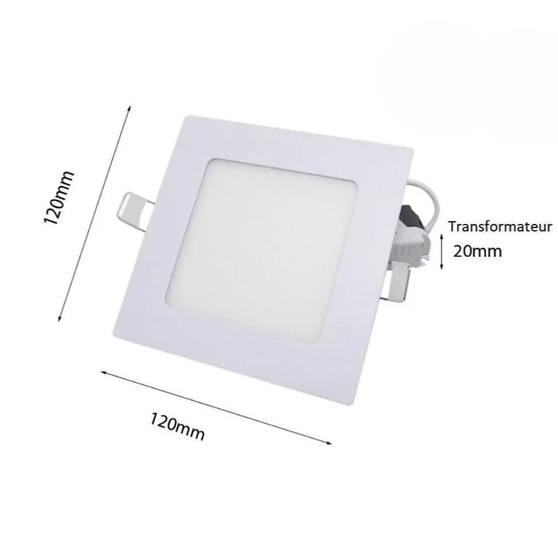 Spot LED Encastrable Carré BLANC 6W CCT - 3000K/4000K/6500K