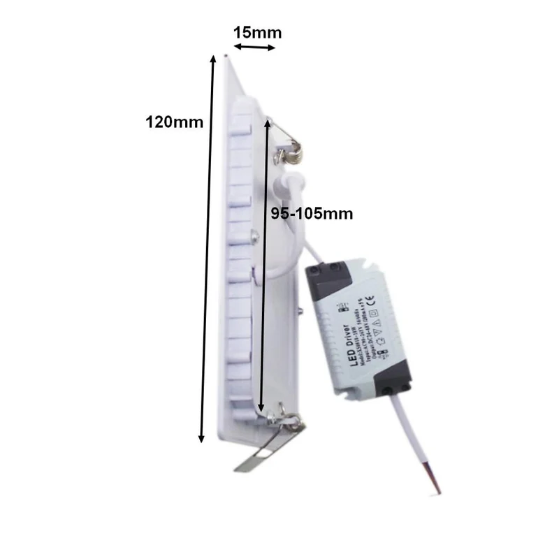 Spot LED Encastrable Carré BLANC 6W CCT - 3000K/4000K/6500K