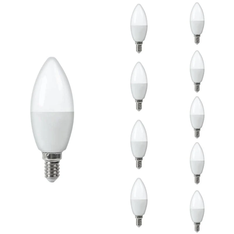 Ampoule LED E14 4.8W C37 - Pack de 10
