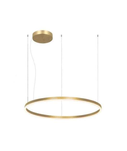 Suspension cercle LED Zambelis 22240 or mat Ø 80 cm