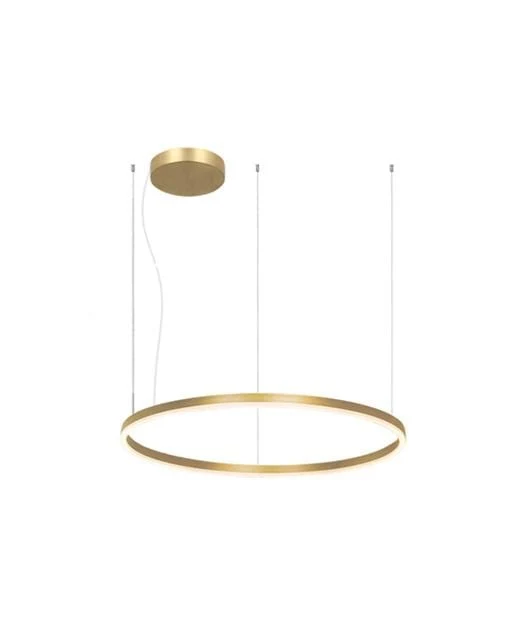 Suspension cercle LED Zambelis 22239 or mat Ø 60 cm