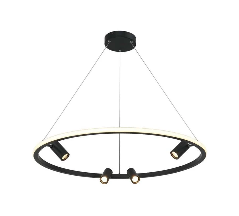 Suspension LED Zambelis 22013 noire Ø 79 cm