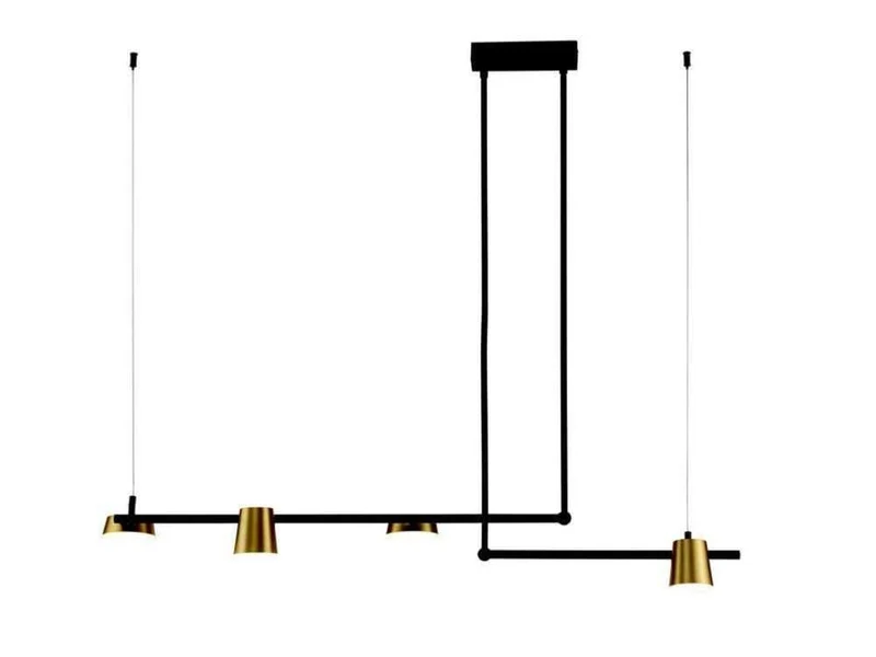 Suspension LED Zambelis 2035 or mat et noir