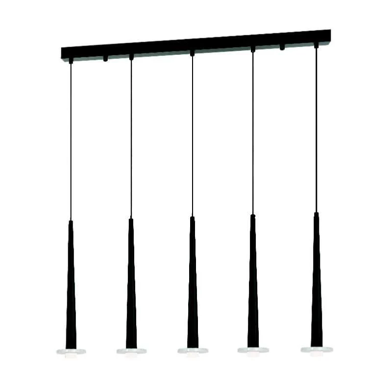 Suspension LED Zambelis 22112 noire éclairage variable