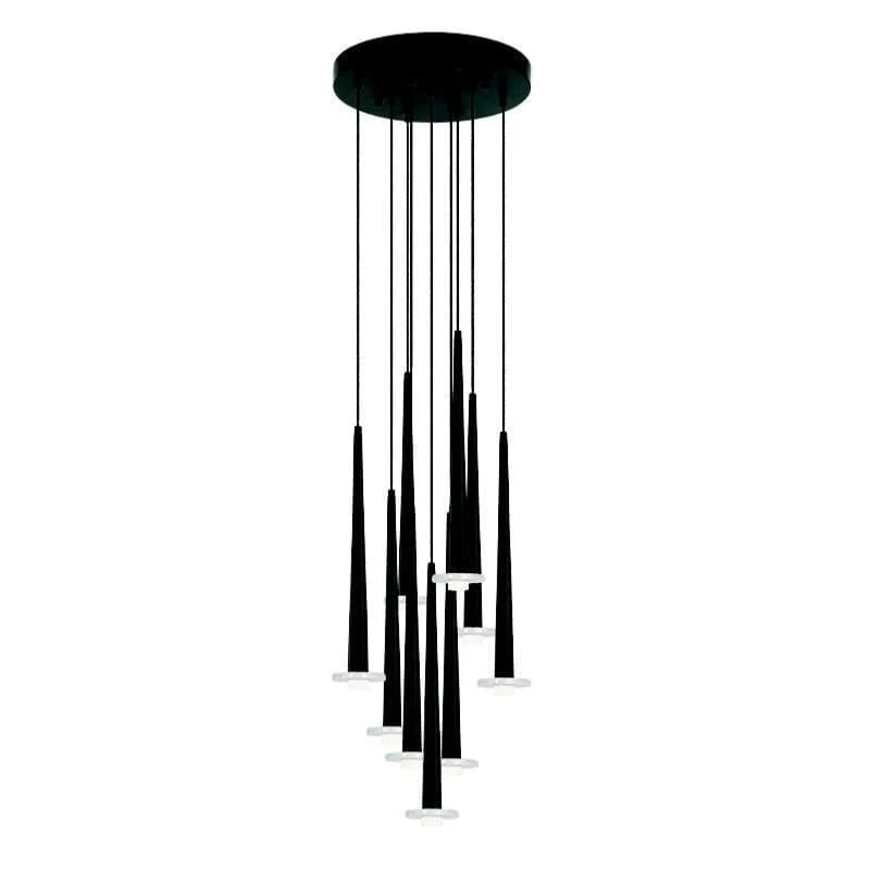 Suspension LED Zambelis 22113 noire éclairage variable