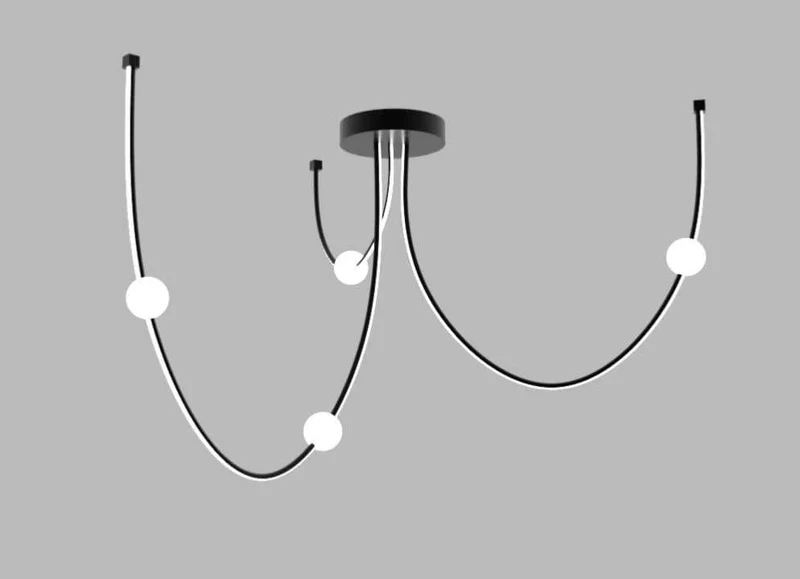 Suspension LED Zambelis 22247 noire à intensité variable