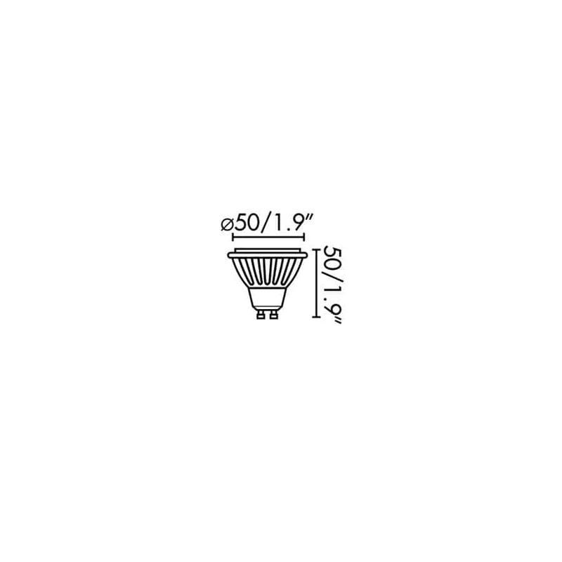 Ampoule LED GU10 noire 7W 482LM 2700K