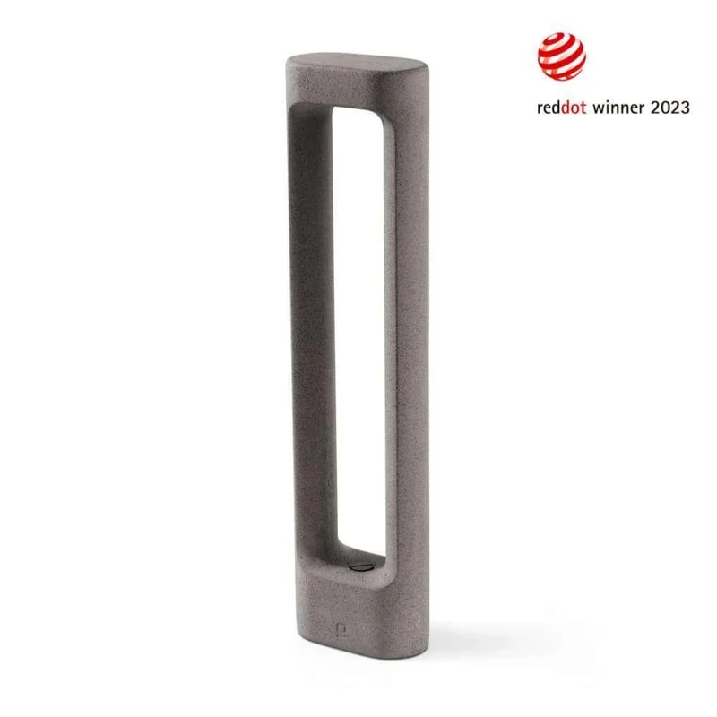 Éclairage extérieur jardin : borne lumineuse LED TOTEM-611 en béton hauteur 61 cm