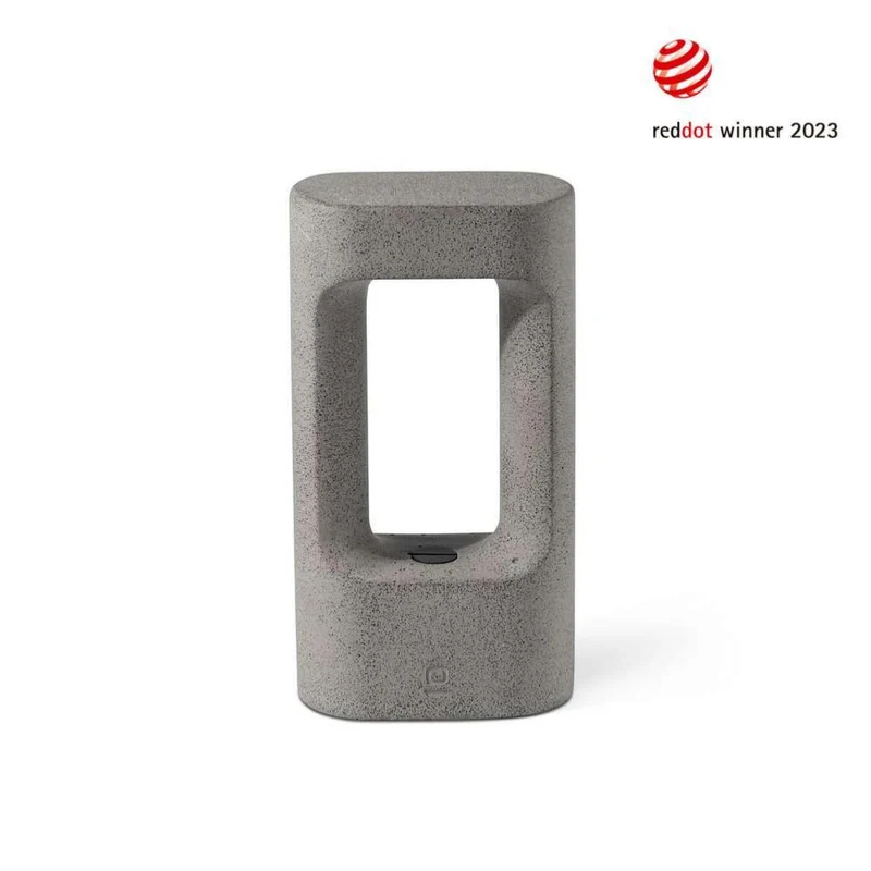 Borne lumineuse en béton TOTEM-285 LED 8W 3000K pour jardin sécurisé