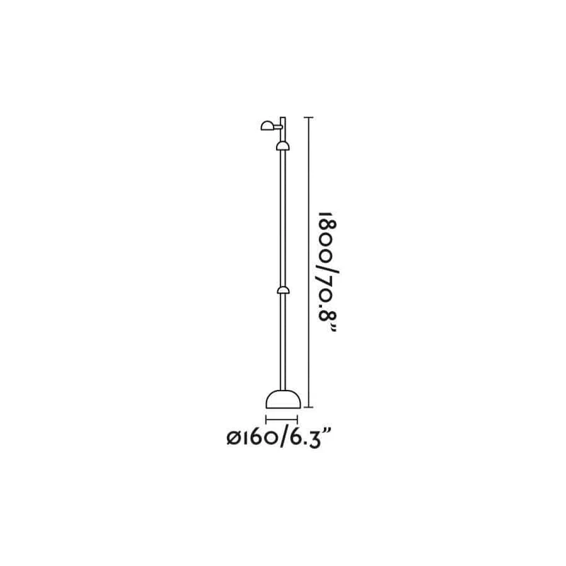 Lampadaire extérieur LED BROT