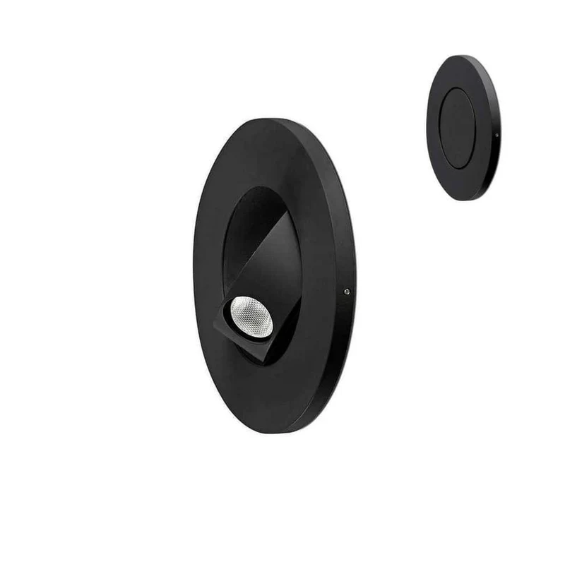 Applique liseuse encastrable CLICK LED noire