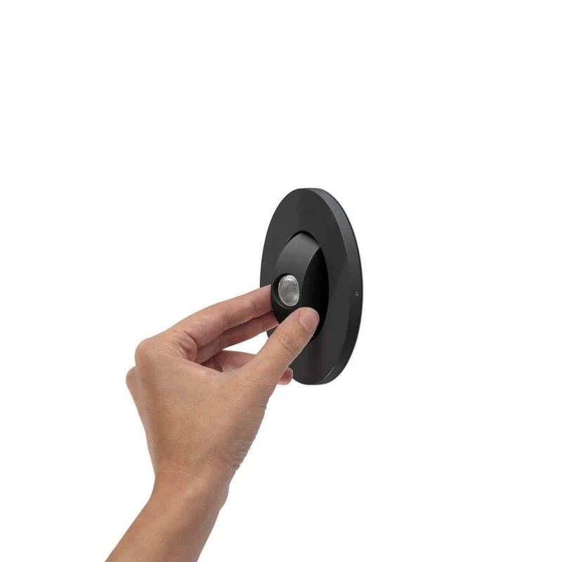 Applique liseuse encastrable CLICK LED noire