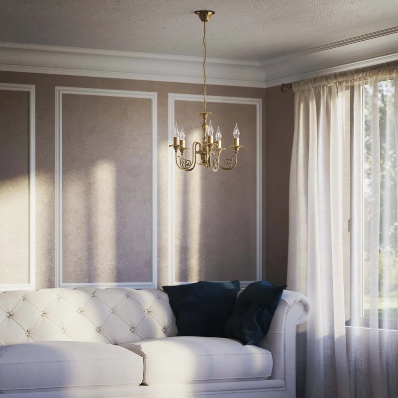 Set de luminaires en laiton fabriqués en Italie