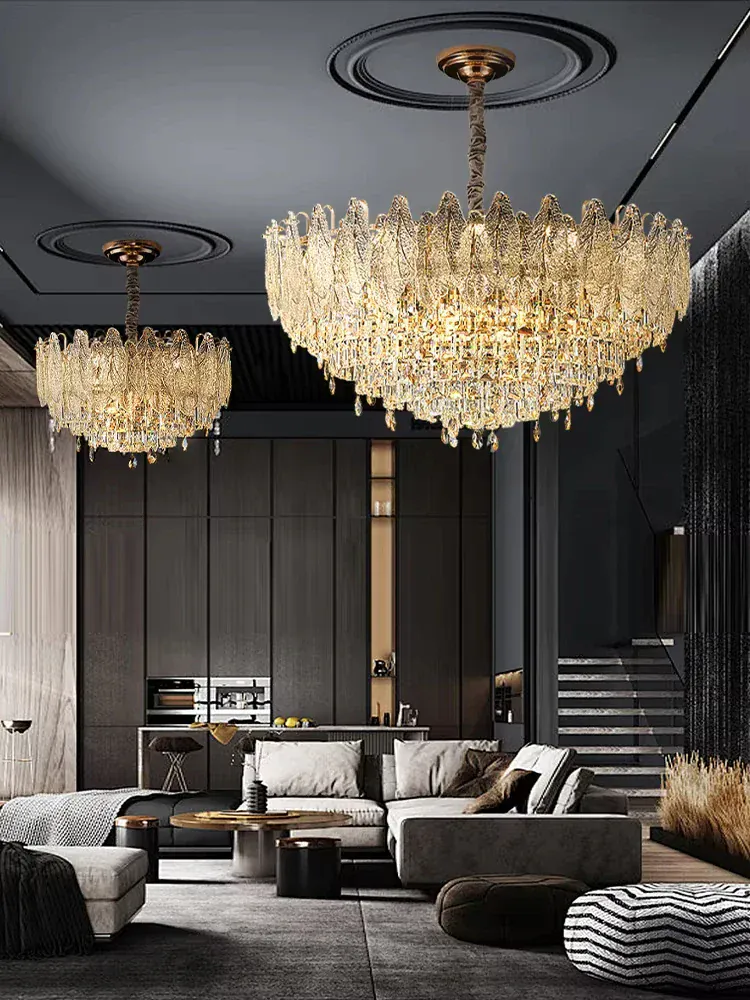 Ensemble Lustre et Applique en Verre