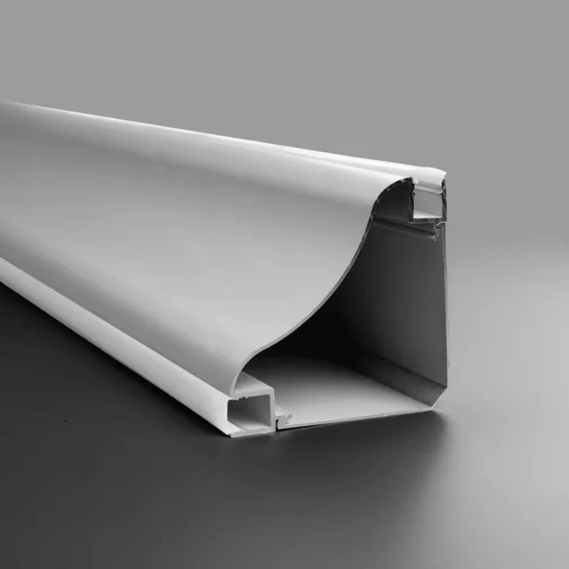 Profilé Aluminium Double Éclairage Modulable Plinthe ou Corniche 2M Blanc